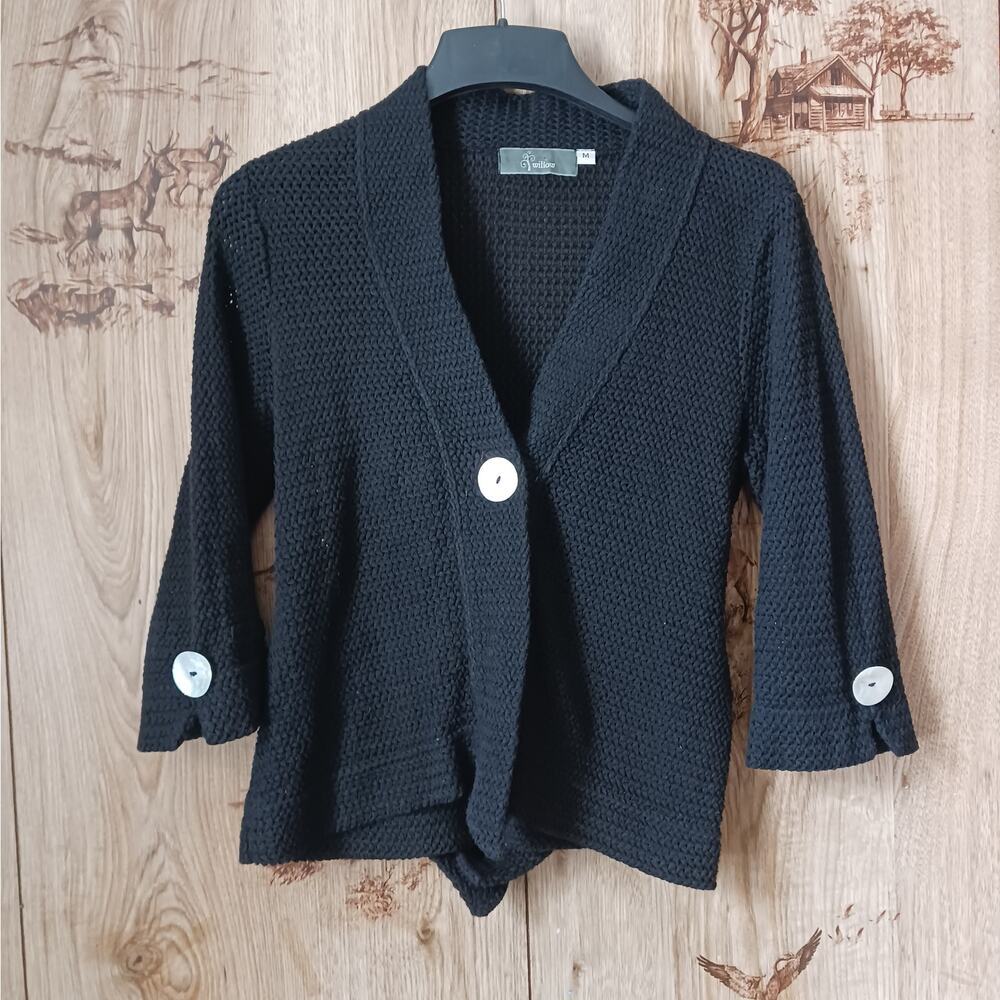 Willow Open Knit Lagenlook Cardigan